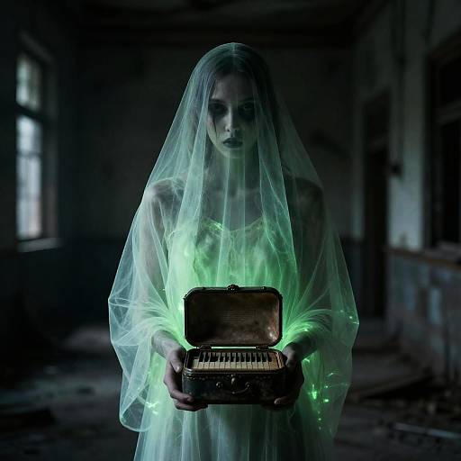 Haunting Wraith with Music Box