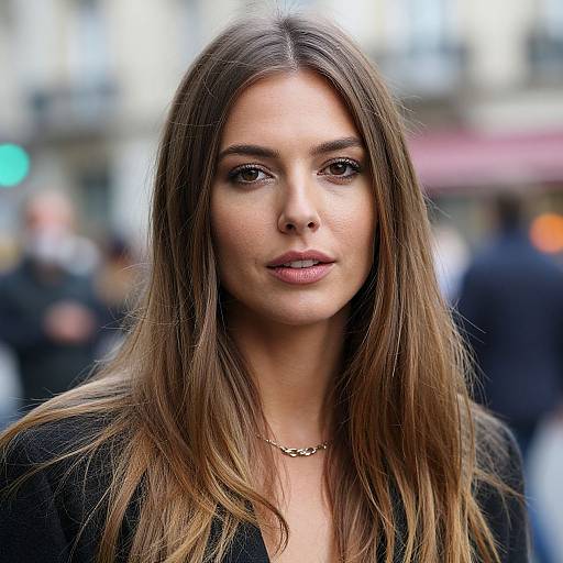 Stylish French Woman Street Portrait