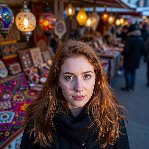 Aerial Portrait of Middle Eastern Woman