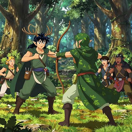 Legendary Forest Guardians Defending Grove