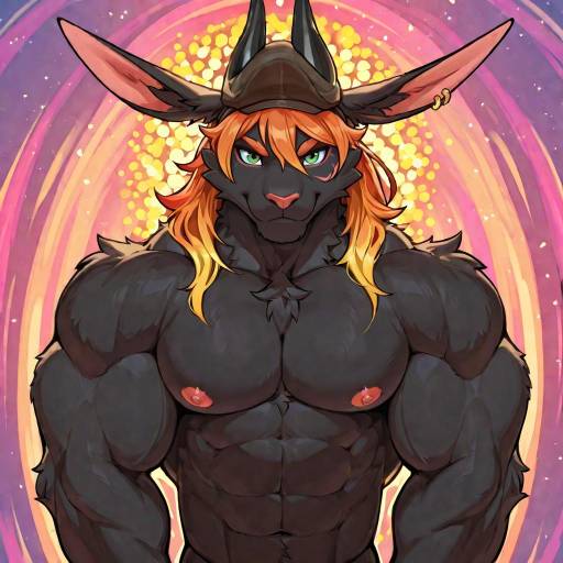 Buff Rabbit at Colorful Fairground