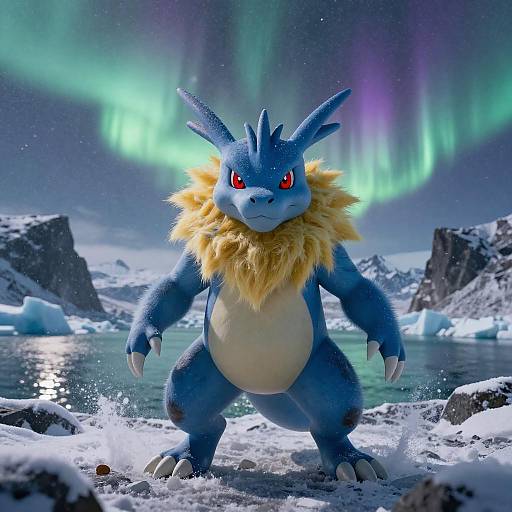 Heroic Azure Lucario in Aurora Storm