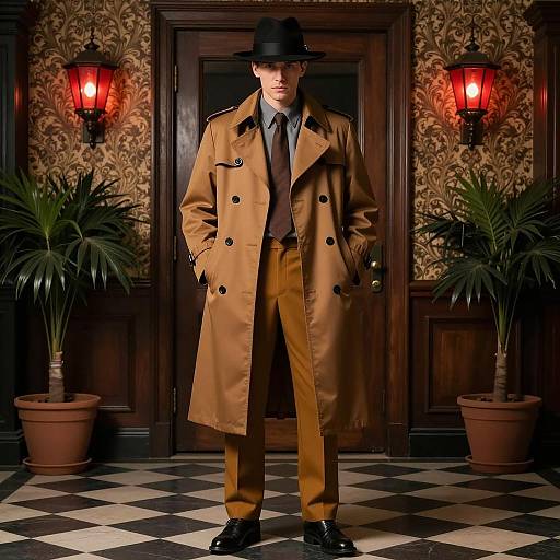 1930s Detective: Vintage Man in Costume