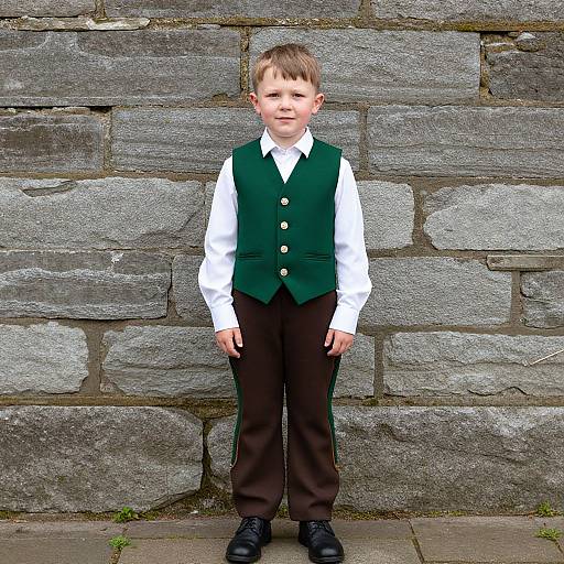 Irish Boy in Traditional Costume