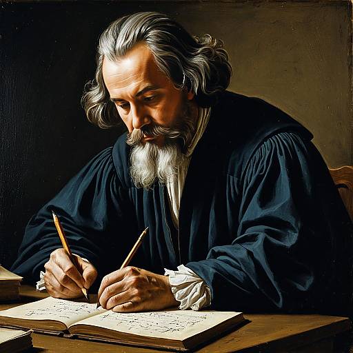 Dutch Golden Age Scholar Writing