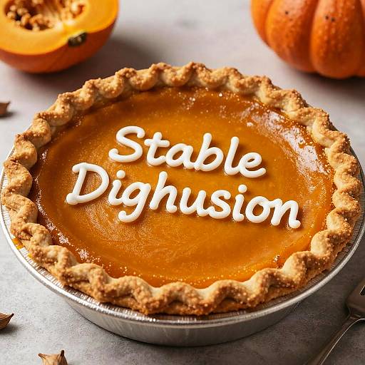 Gourmet Spiced Pumpkin Pie Photo