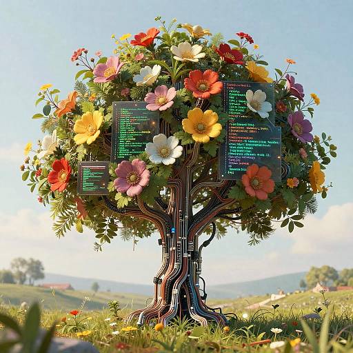 Cybernetic Tree of Life Art