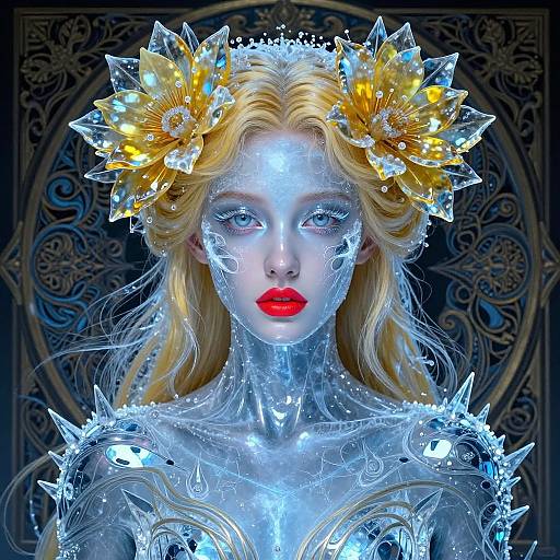 Mystical Ice Girl Portrait
