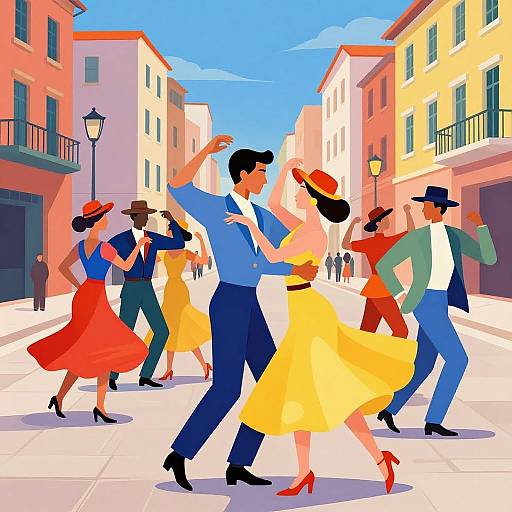 Vibrant Urban Dance Inspired by Matisse