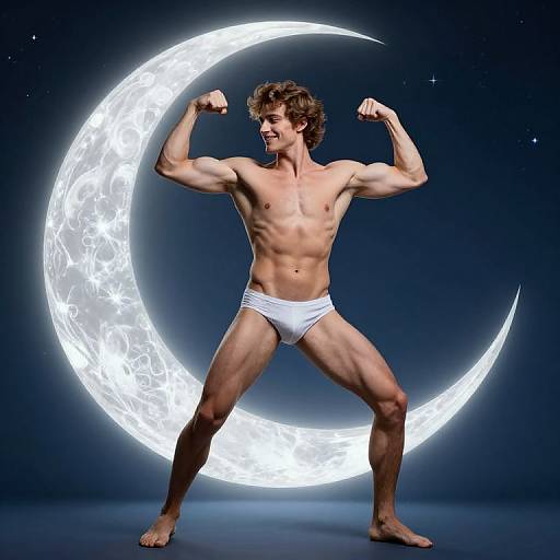 Flirtatious Male Moon God