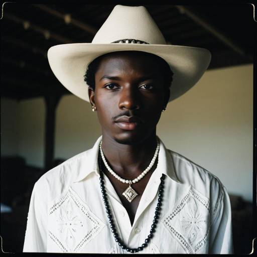 Dark-Skinned Man in Xitsonga Wedding Attire
