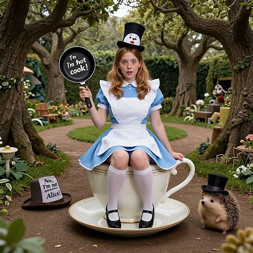 Humorous Alice in Wonderland Reimagining