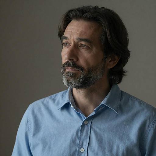 Contemplative Middle-Aged Man Portrait