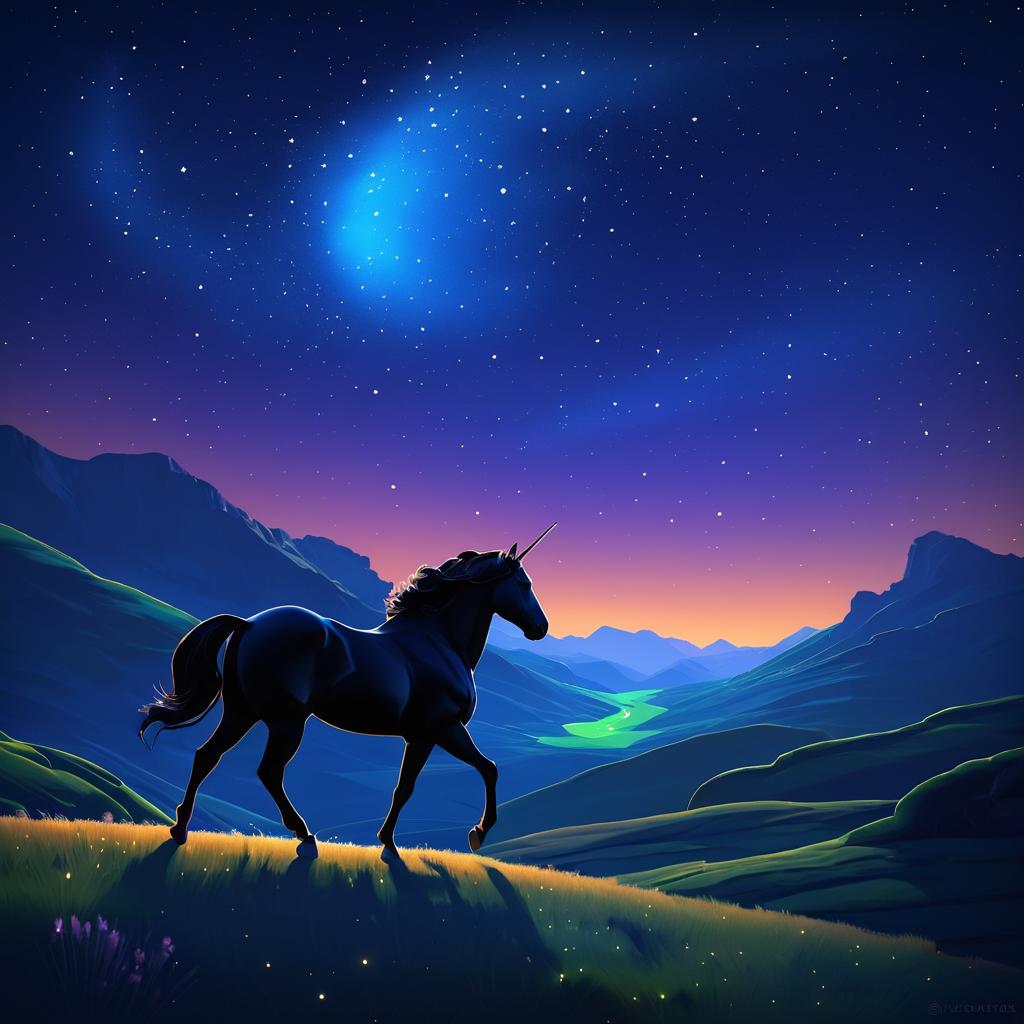 Celestial Centaur over Serene Hills