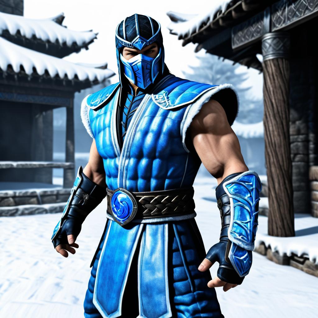 Photorealistic Sub-Zero from Mortal Kombat