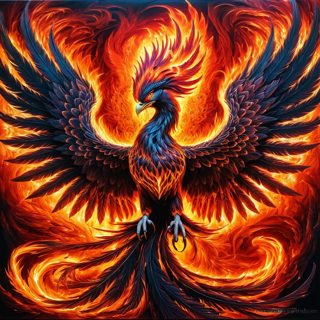 Fiery Phoenix: Rebirth and Destruction