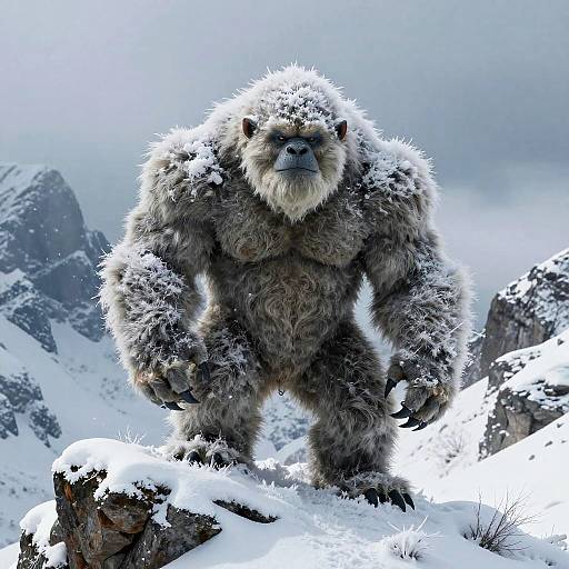 Majestic Yeti on Frosty Ridge