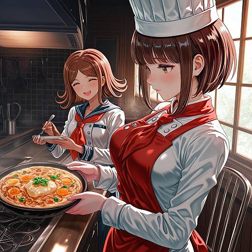 Illustration of Hanamura teruteru, danganronpa (series) in the style of Uenoryoma