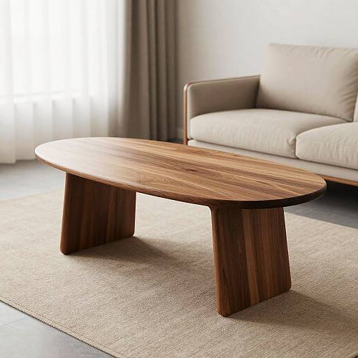 Polished Wooden Pregnant Belly Table
