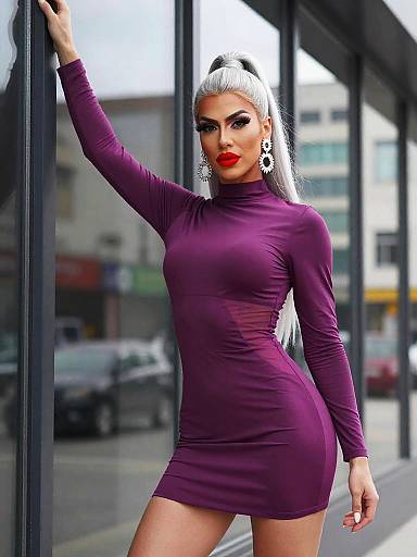 Confident Trans Woman Urban Fashion Portrait