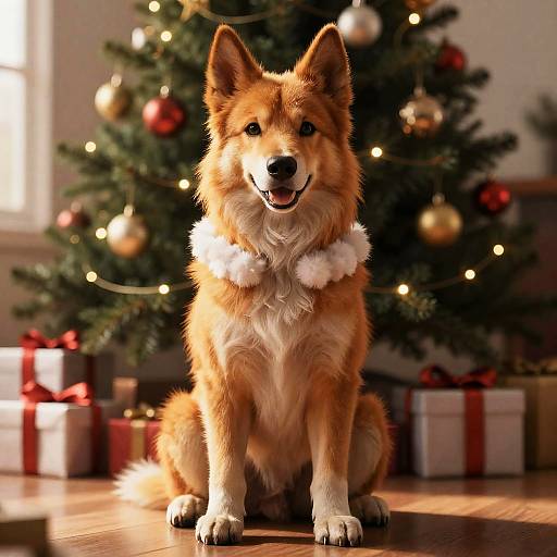 Realistic Furry Anthro Santa Christmas