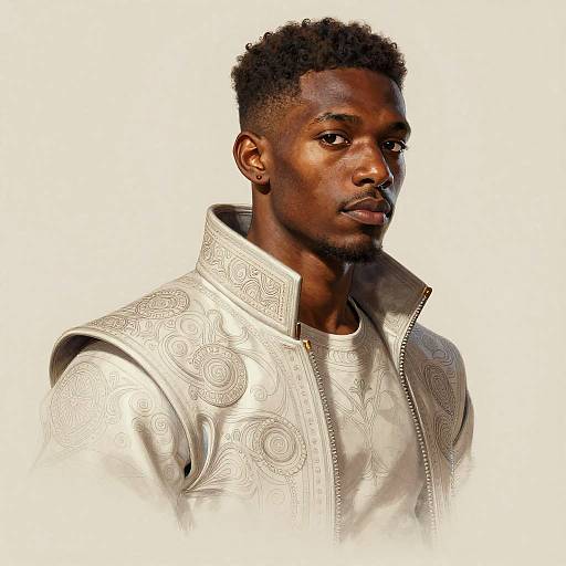 Cyberpunk Young Blacksmith Portrait