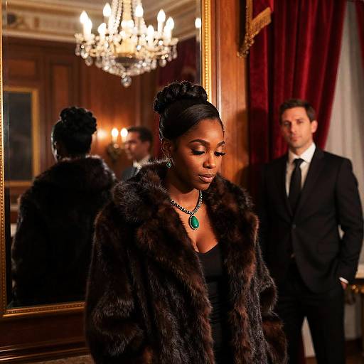 Elegant Trio in Opulent Setting