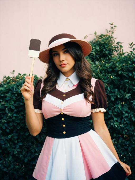 Realistic Woman in Neopolitan Cosplay