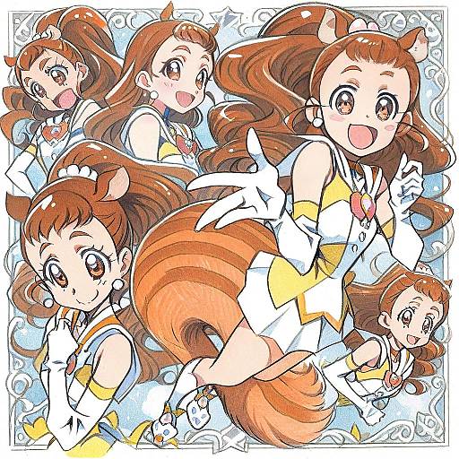 Illustration of Arisugawa himari, kirakira precure a la mode in the style of Bbb (friskuser)