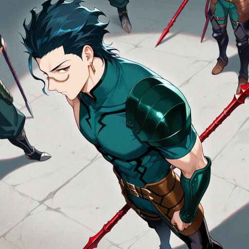 Dynamic Duel: Boys with Weapons in Focus
