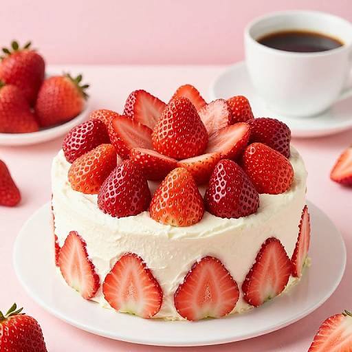 Delicious Summer Strawberry Cake Delight