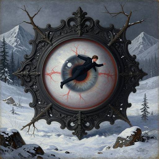 Gothic Surreal Baroque Eye Painting