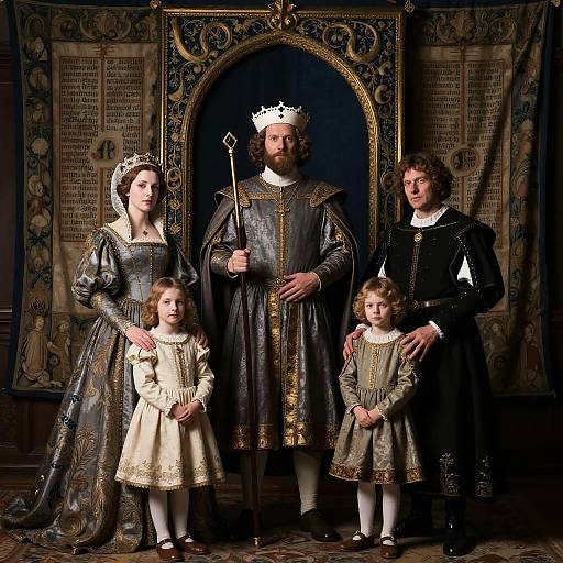 Medieval Royal Family Portrait