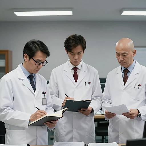 Office Dynamics: Three Men at Work