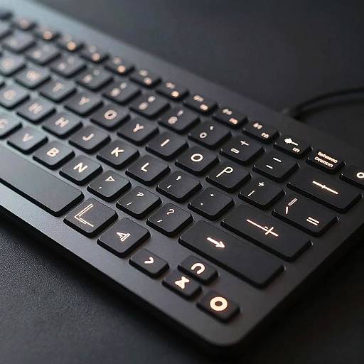 Futuristic Illuminated Hyperboard Keyboard