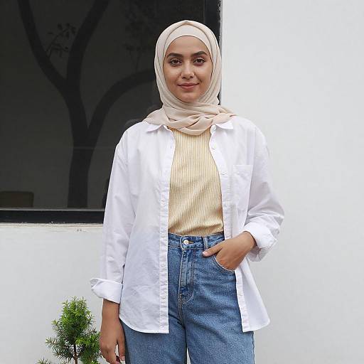 Portrait of Young Woman in Hijab