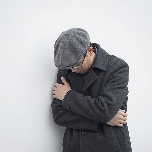 Mysterious Man in Bright Haze