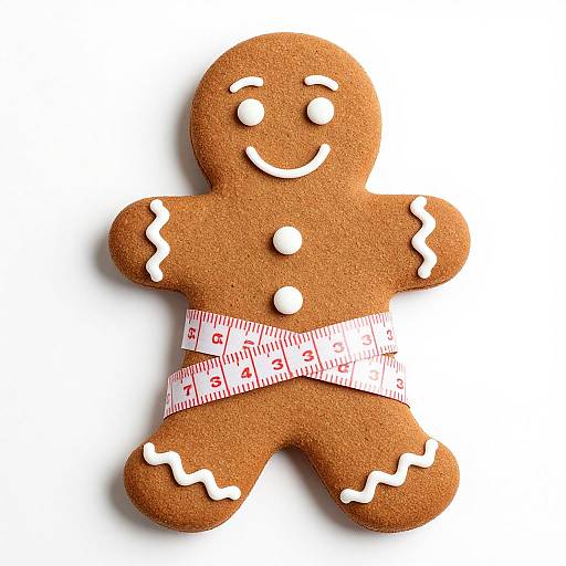 Gingerbread Man with Measuring Tape