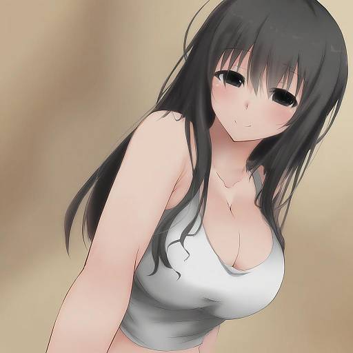 Illustration of Ohno kanako, genshiken in the style of Sasahara wakaba