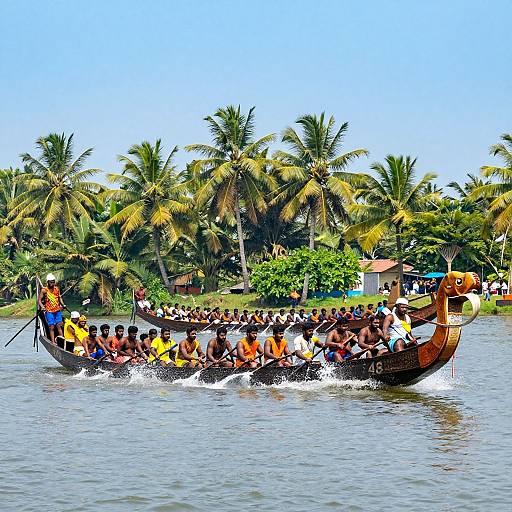 Malayalam Boat Race on Backwaters