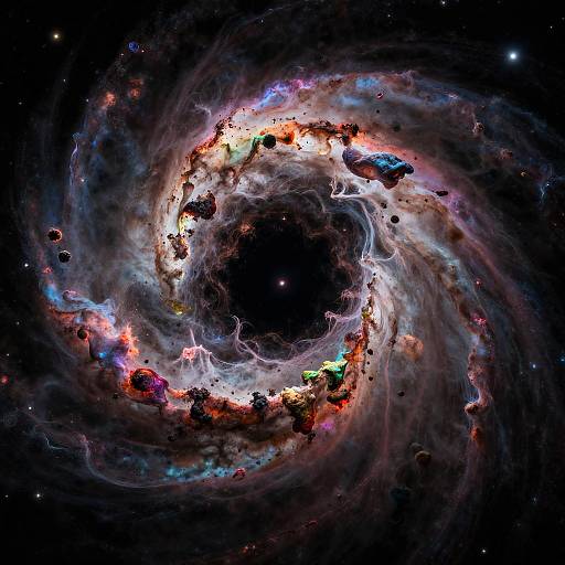 Devouring Cosmic Vortex in Deep Space