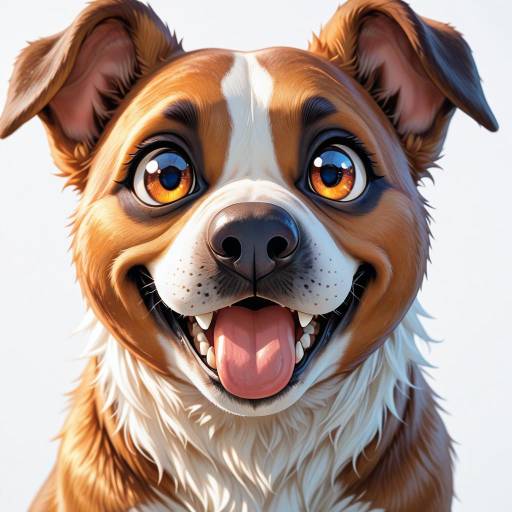 Expressive Cartoon French Bulldog Illustration