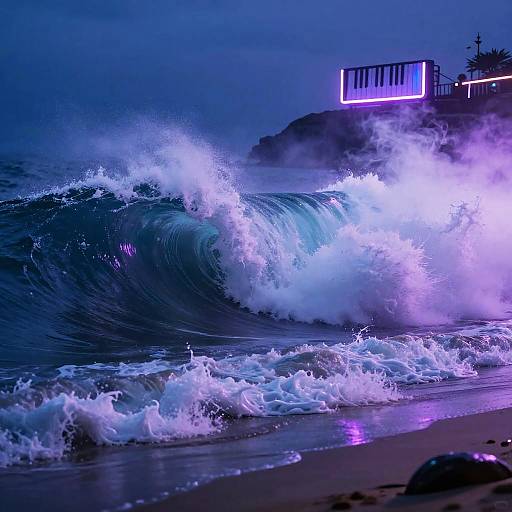 Surreal Vape Wave Synthwave Scene