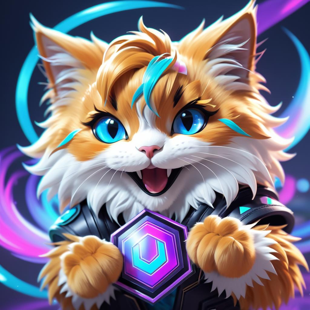 Cheerful Gamer Kitten Esports Sticker