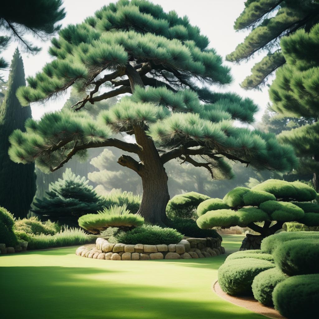 Hyper-Realistic Ancient Pine Tree Photography