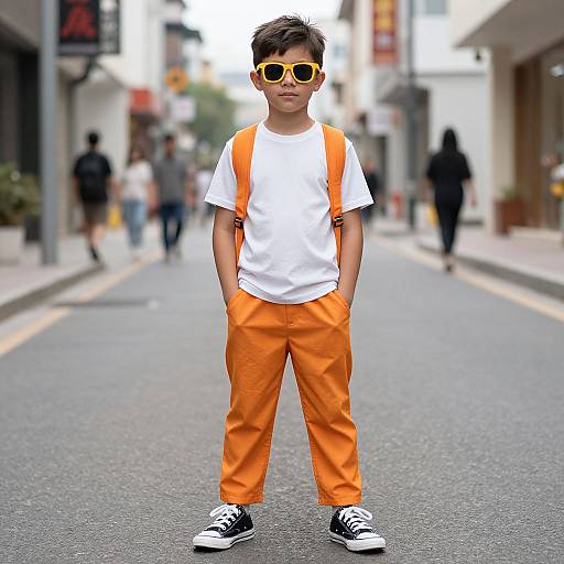 Boy in Trendy Sneakers Costume