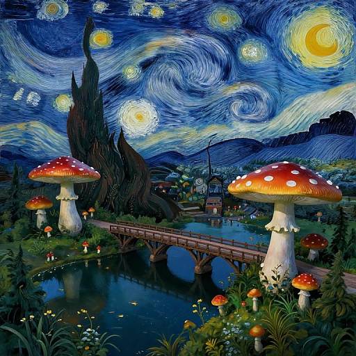 Digital painting of Vincent van Gogh's 