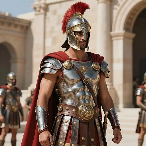 Epic Gladiator in Ancient Setting