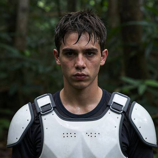Intense Portrait in Jungle Setting
