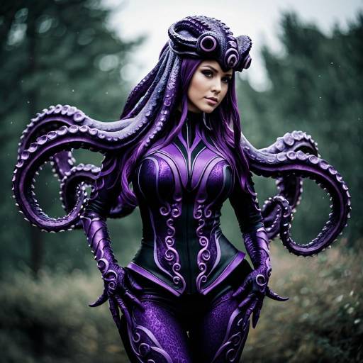 Elegant Dark Kraken MonsterVerse Cosplay Costume